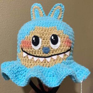 Blue Labubu Bucket Hat